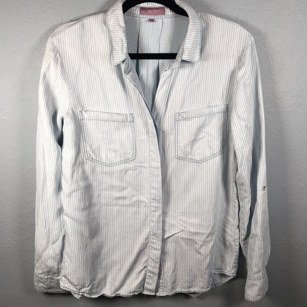 Harper striped‎ button down size medium